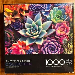 Buffalo Games Photographic Collection 1000-Piece Puzzle – Multicolor Succulents